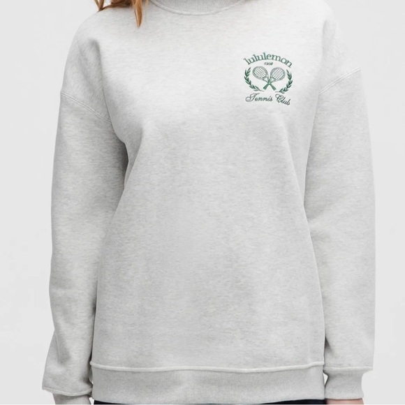 lululemon athletica Gray Crewneck tennis club Sweater - Picture 3 of 4